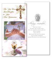 Communion Boxed Card/Granddaughter   (C23512)