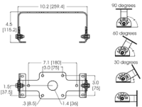 WP-BRKT-SS-ADJ - Wallpack Bracket