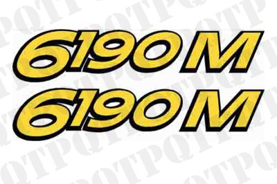 John Deere 6190M Model Decal Left and Right