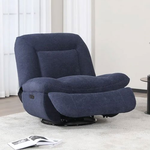 Ebba Swivel Recliner Indigo 2