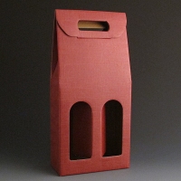 2 Bottle Burgundy wine box. (Pack of 10)