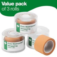 HYPAPLAST PINK WATERPROOF STRAPPING 2.5CM X 5M