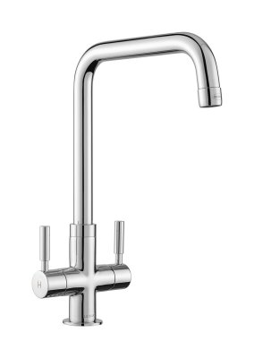 Leisure Aquanomic AquaForm Dual Lever Monobloc Tap - Chrome Finish