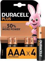 DURACELL PLUS  MULTI-PACK OF 4 AAA BATTERIES