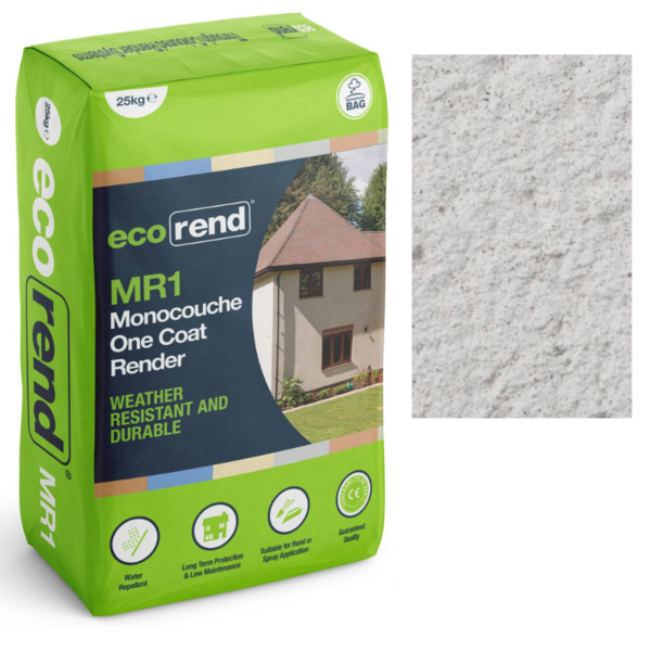 EcoRend Monocouche Render 25kg Chalk White BP0ERMR1CW Tippers