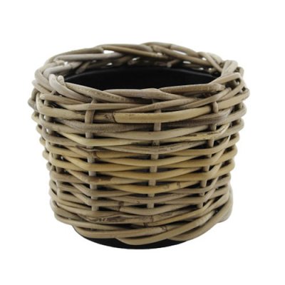 Drypot Rattan D20 H15cm - Grey