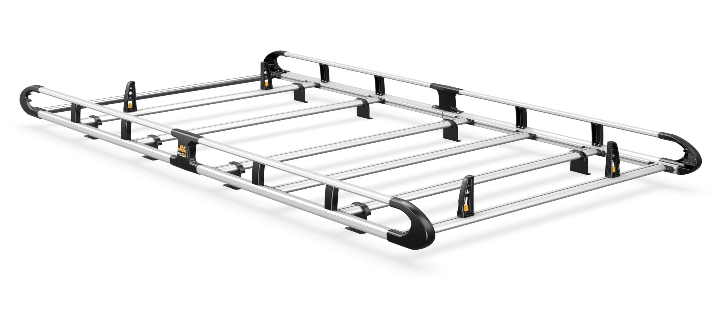Maxus Deliver 7 2023- L2, H1 Twin Rear Doors - ULTI Rack+ (Aluminium) - 6 Bar Roof Rack