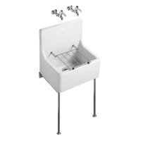 ALDER 510x380 CLEANERS SINK S590001 WHITE