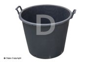 90lt MASTELLO CONTAINER + HANDLES BLACK PE_1 LOOSE