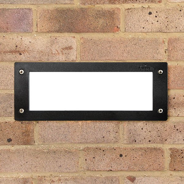 Fumagalli Leti 300 Plain Recessed Bricklight Black