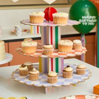 Playful Brights 3 Tier Cake Stand