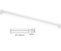 AMPLUS 29/36/44/52W WATTAGE SWITCHABLE LED CCT 5FT BATTEN