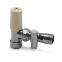 TERRIER 367D CHROME PLATED LOCKSHIELD PLUS DRAIN OFF COCK VALVE x 15mm