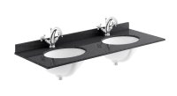 1200mm Double Bowl 1 Tap Hole