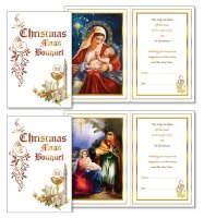 Christmas Mass Bouquet Card - 2 Designs   (99363)