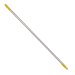 Handle - standard aluminium, threaded, 1300mm, yellow