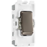 NEXUS BLACK NICKEL GRID SWITCH 20AX DOUBLE POLE