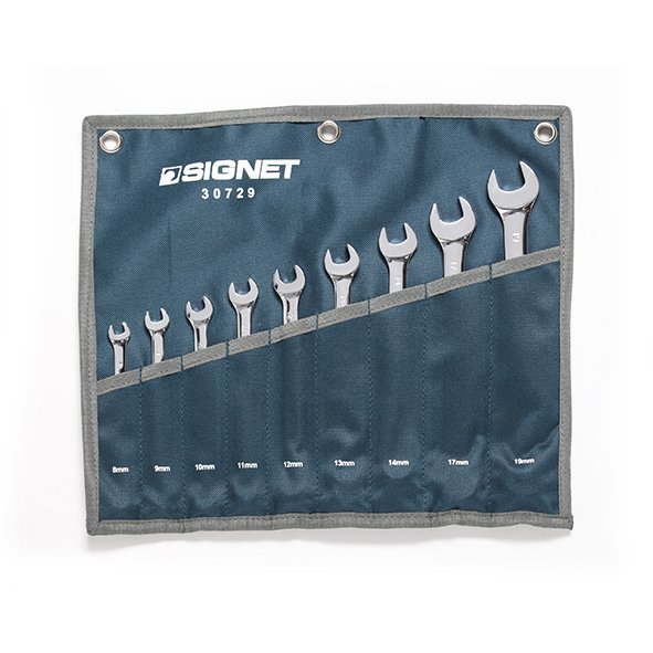 Signet Combination Spanner Set 9 pce 8mm - 19mm