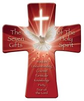 Porcelain Message Cross/Confirmation Symbolic   (F12828)