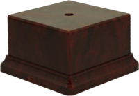 100 x 100 x 70mm Heavy Plastic Base (Red)