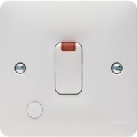 SOLLYSTA DOUBLE POLE SWITCH WITH NEON INDICATOR AND OUTLET 20A