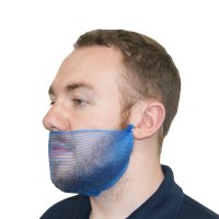 HairTite HiCare Metal Detectable Beard Snood - Blue 43cm