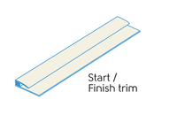 2.50m - 2 PART START/FINISH TRIM IVORY