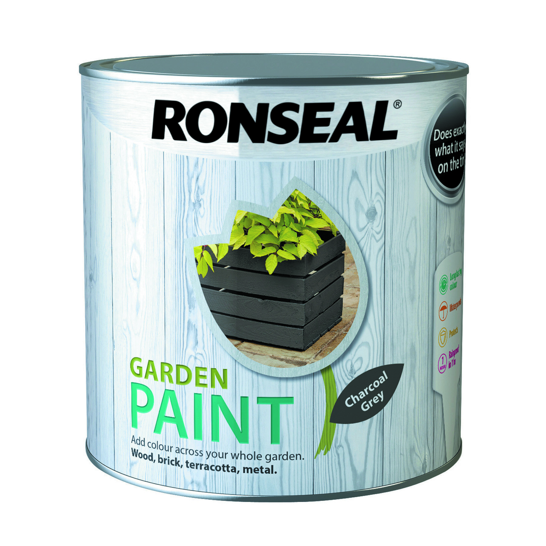 Ronseal Garden Paint Charcoal Grey Pat McDonnell Paints Irelands