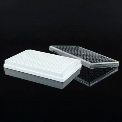 Clear Bottom, PS, 96 Well Cell Culture Plate, White , TC, Sterile, Individually Wrapped