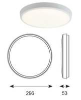 ANSELL GAMMA 17W LED CCT IP54 MATT WHITE