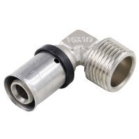 Tucker French L 16x1/2M Male Elbow Press Fitting ZL-KY108-L1612M