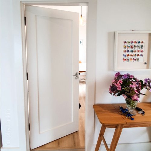 Deanta Primed Shaker Door - White