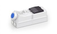 Plymouth CEE IP67 Combi Unit 3X16A 230V Blue with Din Rail