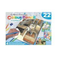 Royal And Langnickel 22pc Colouring Pencil By Numbers Activity Set