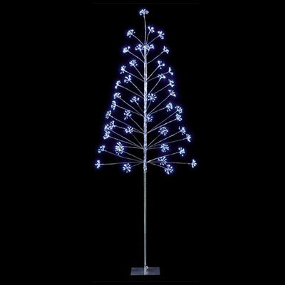 Premier LED Microbrights Tree - Silver with White LEDs - 1.8m