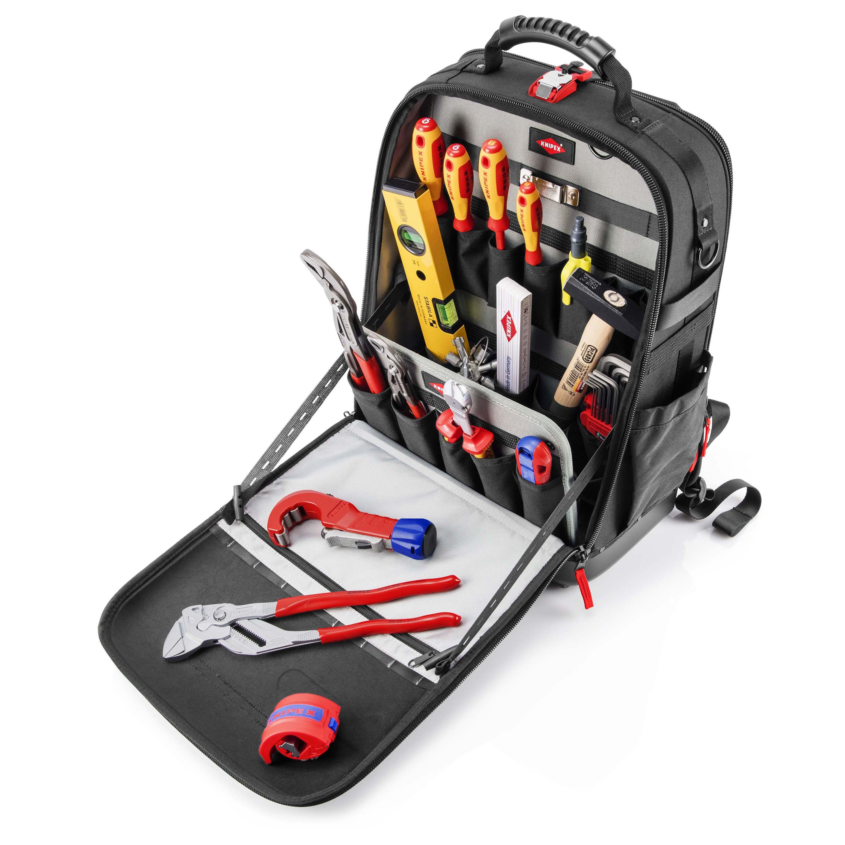 Knipex x18 Piece Plumbing Set in Modular Backpack 00 21 50 S