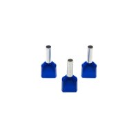 Blue Twin Entry Pre-insulated Ferrules 2.5mm2 (Pack 1000) | TCEF2510