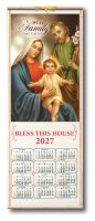 Wood Scroll Calendar/H.Family   (9677)