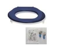 Lecico Anti Lateral Movement Blue Ring Seat (Top Fix Hinges and No Lid)