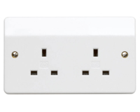 MK 13A 2 GANG  FLUSH SKT