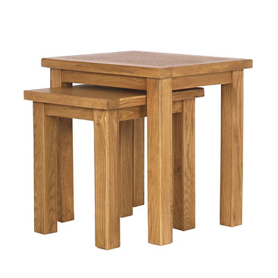 Wiltshire Lite Oak Nest of Tables