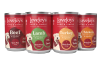 Lovejoys Grain Free Tin Mixed Variety Pack Lamb Beef Turkey & Chicken 12x395g