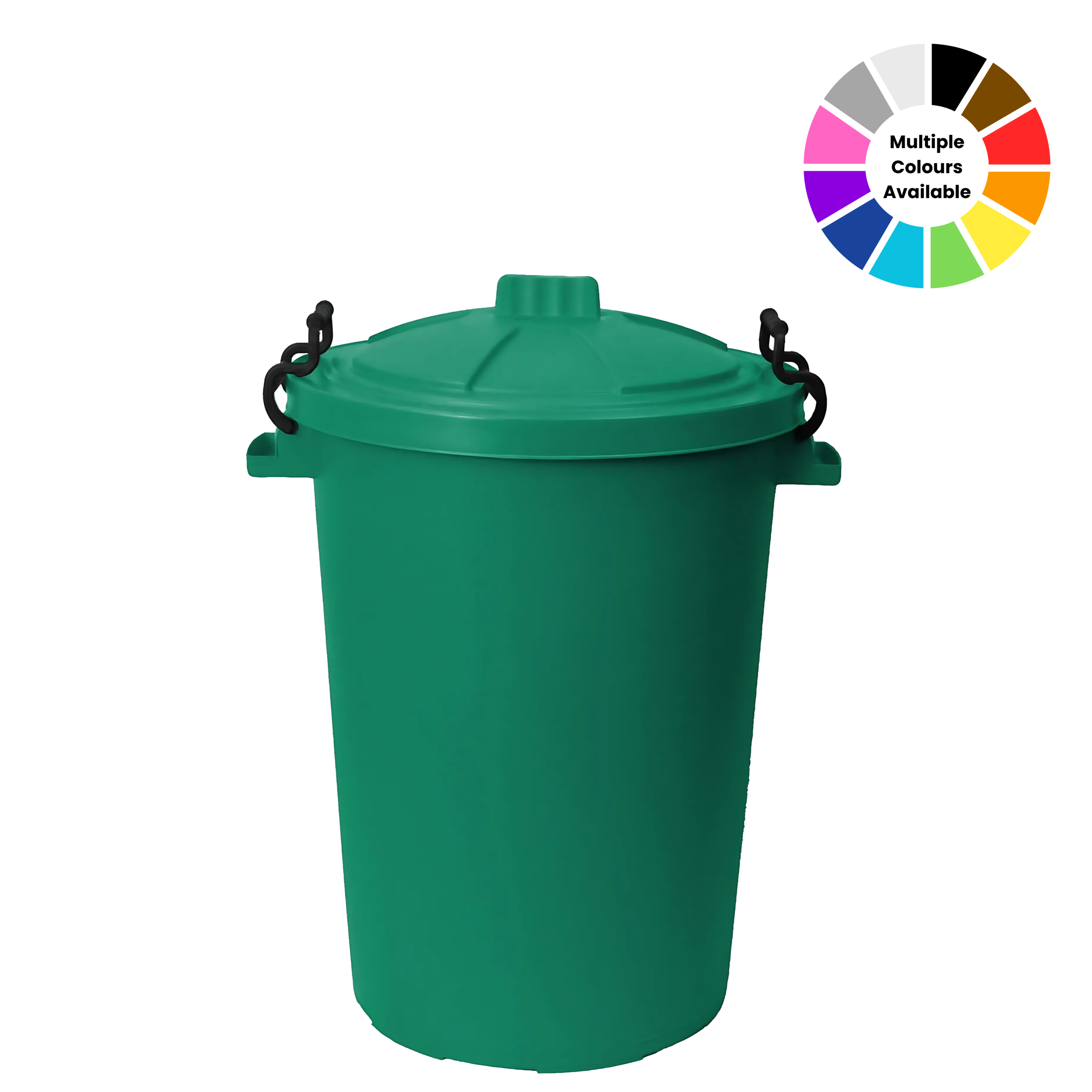 Dustbin with Locking Handles, 80L