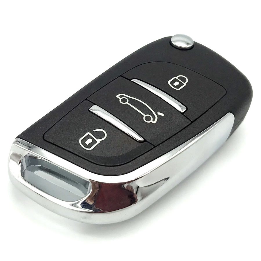 Citroen/Peugeot 3 Button Flip Remote HU83