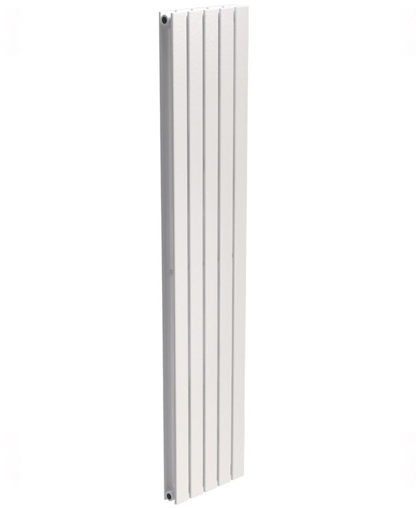 PIATTO FLAT TUBE DESIGNER RADIATOR VERTICAL 1800 X 380 DOUBLE PANEL WHITE