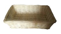 BASKET WICKER REC. RUSTIC 4 BOTTLE 38X35X9