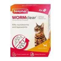 Beaphar WORMclear&reg; Worming Tablets for Cats 4 tablets  x 1