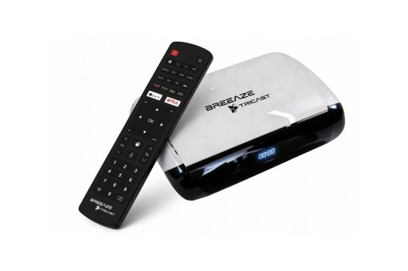 Breeaze TRICAST 4K Android 14 DVB-S2/T2/C combo set-top box