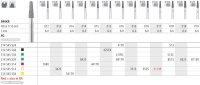 Intensiv SA Coarse Diamond Tapered Rounded Edge - 6pk Size 016 - DMI Dental Consumables Ireland - Next Day Delivery