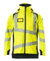 Mascot Accelerate Safe Breathable - Wind- and Waterproof - Two-Toned Outer Shell Jacket Hi-vis Orange/Dark Navy